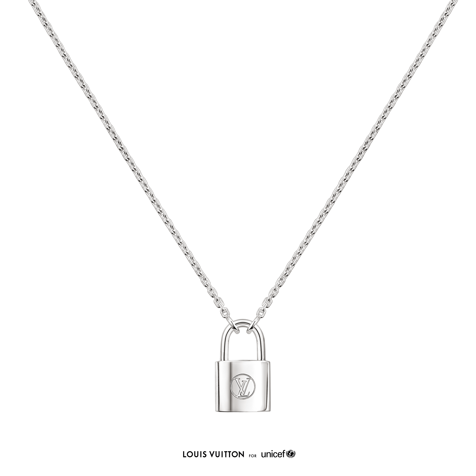 Silver on sale lock pendant